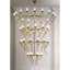 Lustre classique clair avec accents en verre Light Jazariah, miel vénitien Kaplan-86825295-86825296-131265442