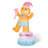 6FT Lighted Macaron Inflatable Rotating Gingerbread Man Decor