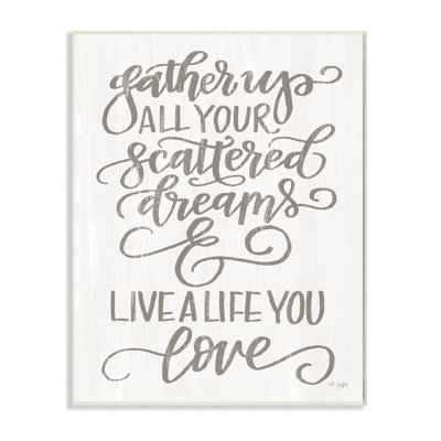 « live a live you love white white family », impression