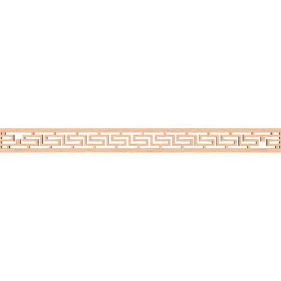 46 3/8"W x 4"H x 3/8"T Tulum Fretwork Moulding, Red Oak