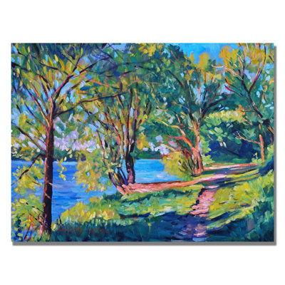 « summers lake » par david lloyd’s glover, reproduction d’art sur toile