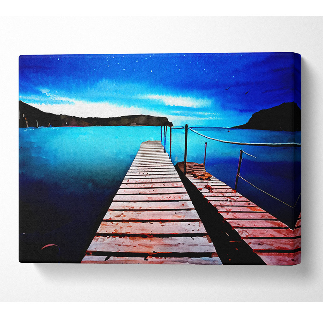 Tranquil Boardwalk Lake - Kunstdrucke auf Leinwand