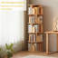 Bibliothèque rotative à 5 niveaux avec structure en bois-129991885