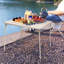 Table pliante Brunhilde 33,5 pouces à économie de place pour le bureau à domicile, petits espaces intérieurs, table pliable portable pour la salle à manger extérieure, patio, terrasse, balcon, piscine, aucun assemblage requis-400948984