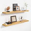Tablettes flottantes en bois de pin massif 2 pièces Jorgensen pour décoration murale, cuisine, salle de bain, espace de travail, épais-1226905285-1227379626