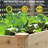 Large Double-Stacked Wood Elevated Planter with Drainage Holes-1701178735