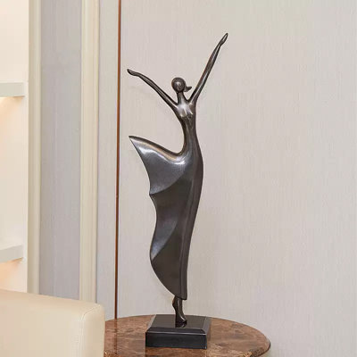 Resin Dancer Sculpture: Luxury Figure Decor for Home