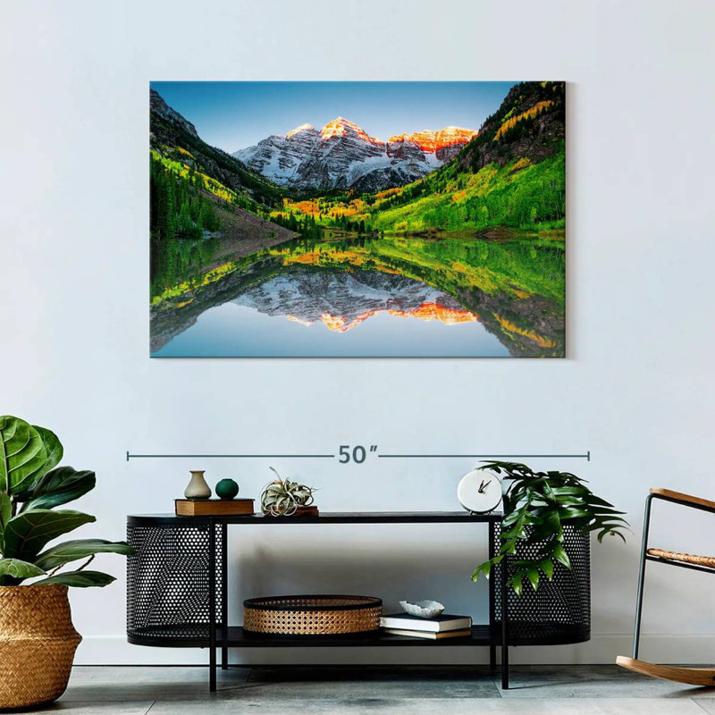 Alvord Maroon Bells Mountain Sunrise, 30" H x 45" W