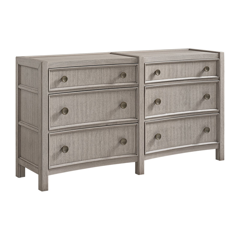Kivon Beige 6-Drawer Dresser