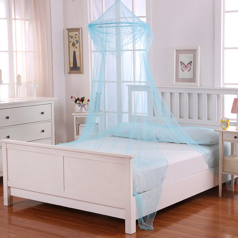  Lit à baldaquin pliable pour enfants, Bleu