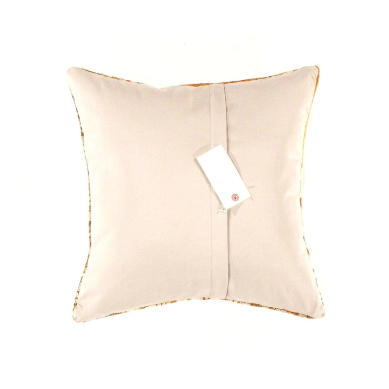 Wool Blend Throw Pillow, Yellow Argyle