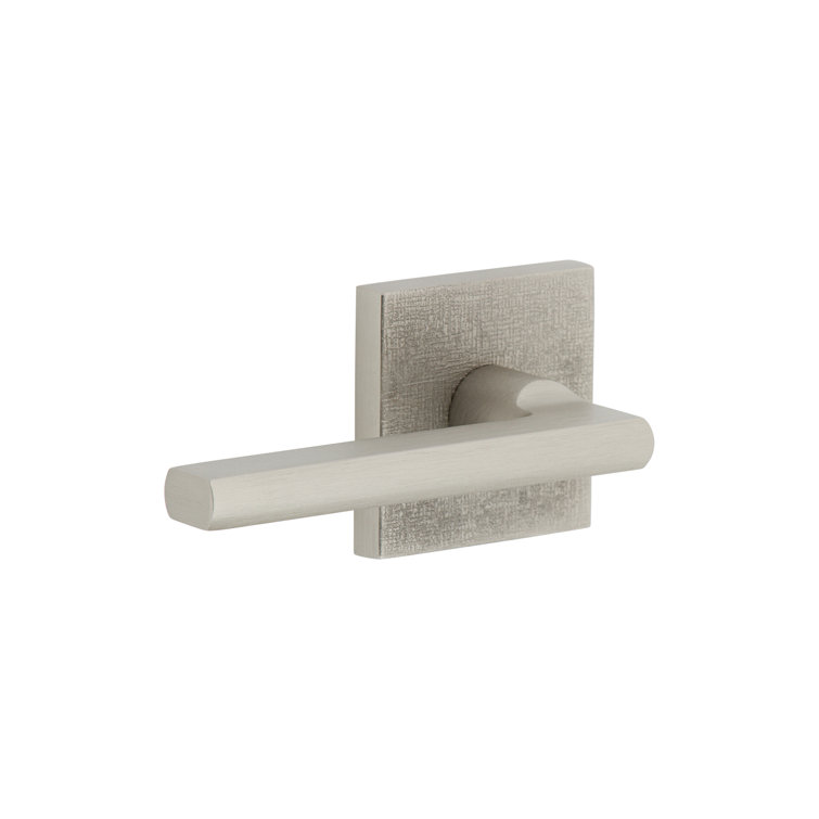 Viaggio Quadrato Linen Texture Rosette Single Dummy with Milano Lever
