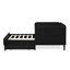Lit simple noir avec 2 tiroirs de rangement, structure rembourrée convertible, taille de coussin en velours doux, lit, envers-1439284615-1439284612