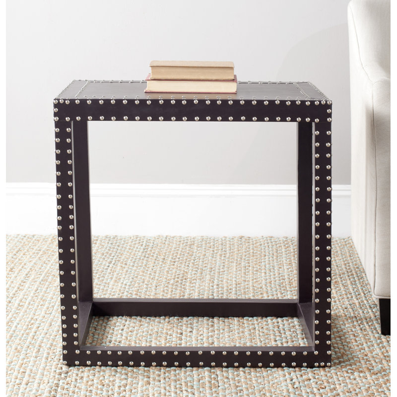 Zane Sled End Table, Charcoal