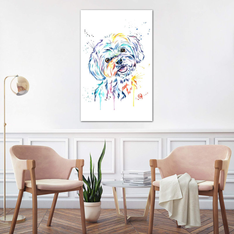 Havanese by Lisa Whitehouse - Wrapped Canvas Painting, 101.6 cm H x 66.04 cm W x 1.91 cm D
