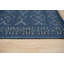 Tapis bleu traditionnel en laine noué à la main 4 pi x 6 pi avec motif médaillon traditionnel azur