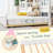 Twin House Bed with Trundle, Kids Bed Frame with Roof, Windows and Guardrail, Wooden Playhouse Bed