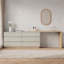Extendable Dressing Table & Desk Combo | 160-250cm Rotatable Vanity with 6 Drawers | Space Saving for Bedrooms & Small Flats