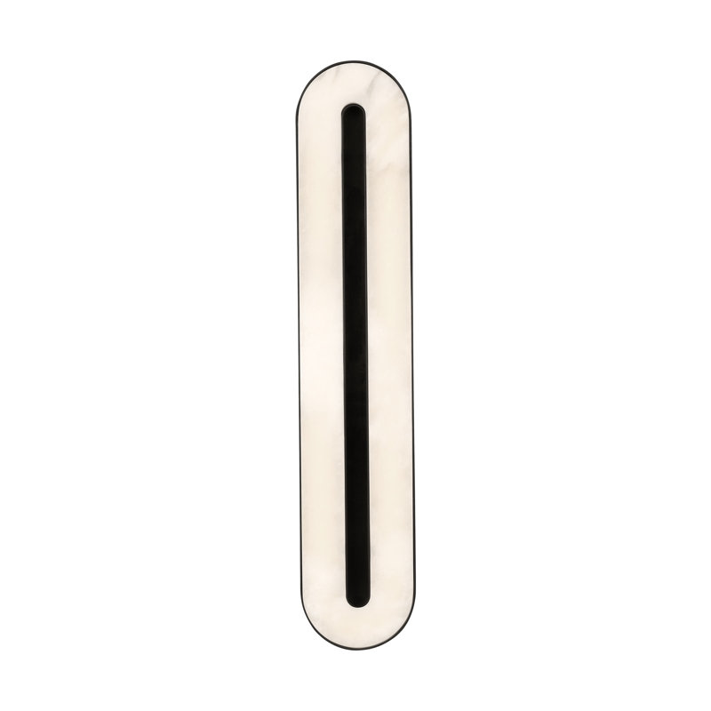 Wyllis LED Flush Mounted Sconce, Bronze, 24" H x 2.6" W x 4.7" D