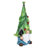 Exhart Gnome with Solar String Hat with Ladybugs and Trowel Garden Statuary, 7 by 14 Inches