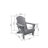 Folding Adirondack Chair With Side Table-2072614387
