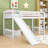 Fabiyi Twin size Loft Bed,Wood Loft Bed with Slide and Ladder-238113195