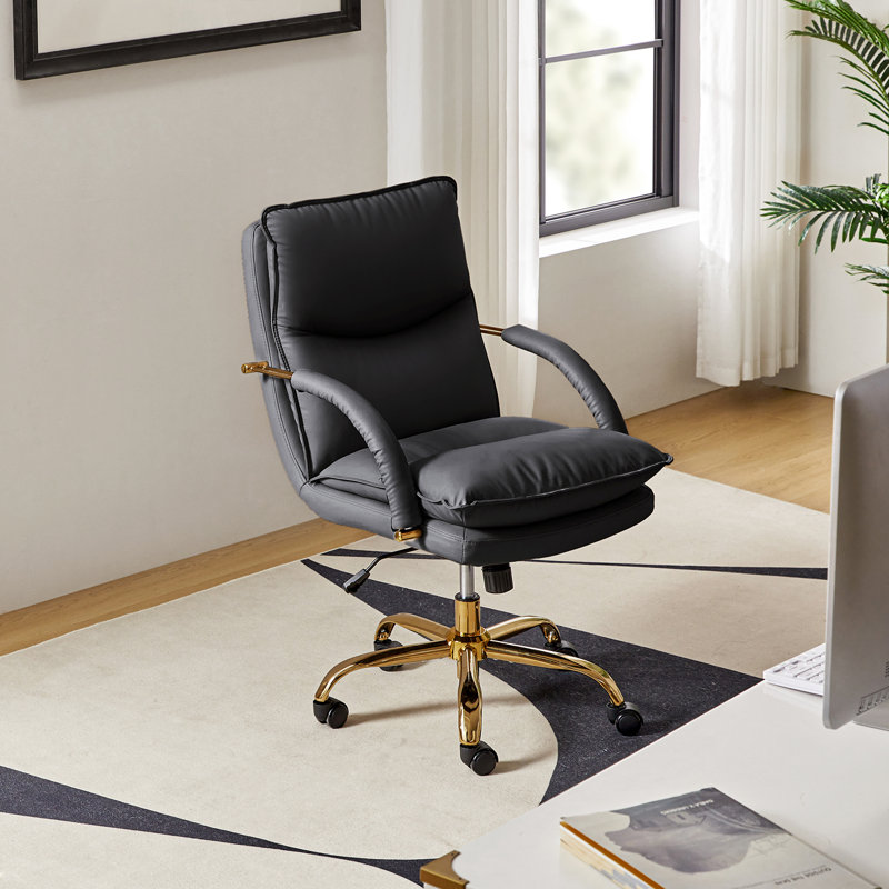 Chaise de bureau Pell, Noir, noir, noir, noir