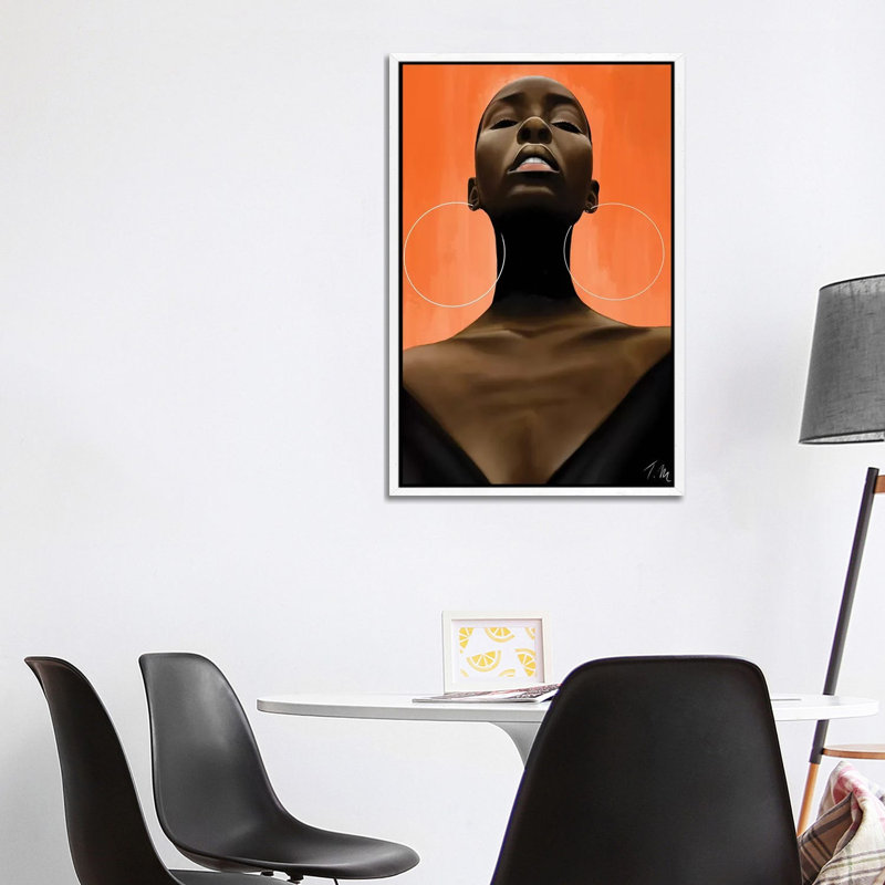 Monarch by Tafari Mills - Print on Canvas, White Framed, 101.6 cm H x 66.04 cm W