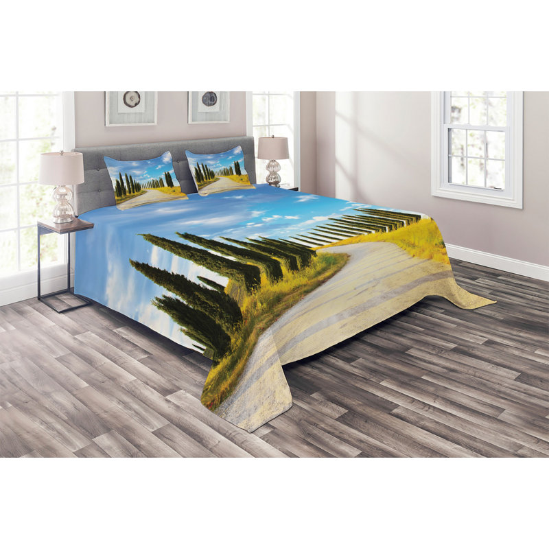 Modern & Contemporary Polyester Coverlet, King Bedspread + 2 Shams