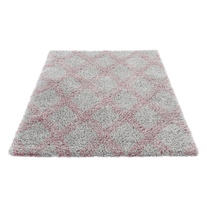 Geometric Shag Area Rug, Rectangle 160 x 230cm