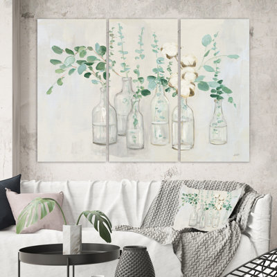 «Beautiful Flower Composition», peinture à multiples images sur toile