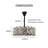 6 Lights Dimmable Round Black Crystal Chandelier