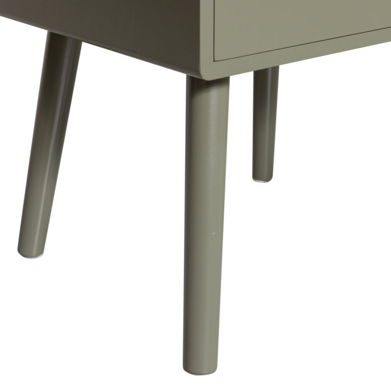 Ozzy 36cm W Bedside Table, Warm Green