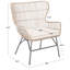 Fauteuil papillon en lin 28,4 po-814755548