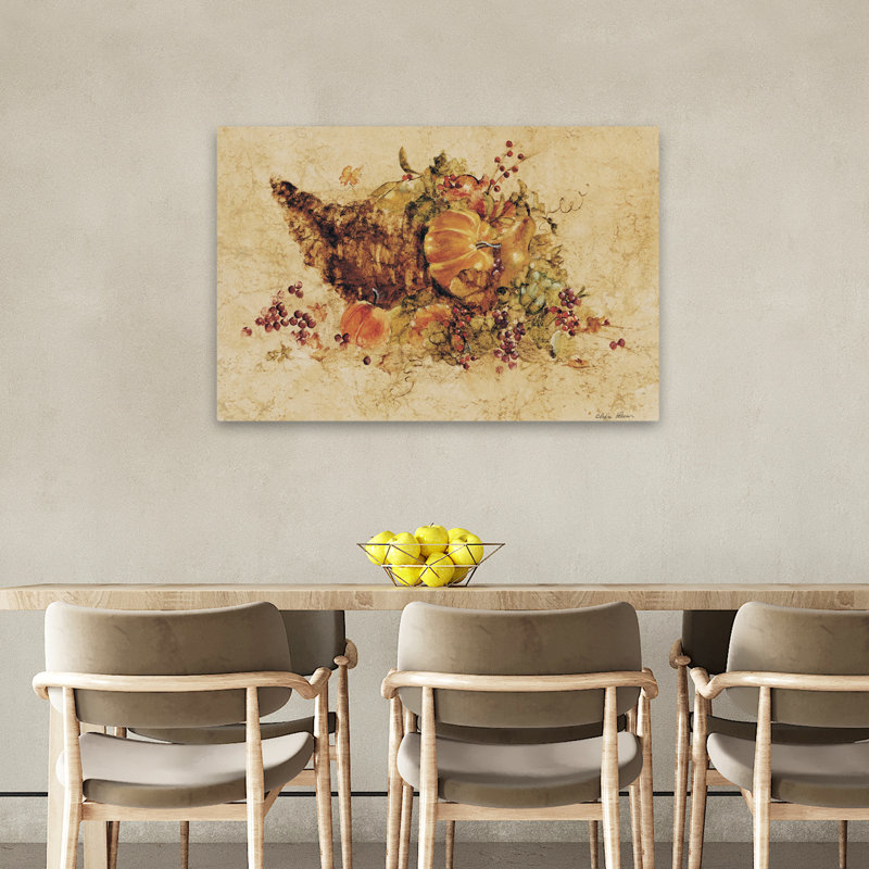 Cornucopia - art décoratif de corne d'automne brune, H 24 po x l 36 po