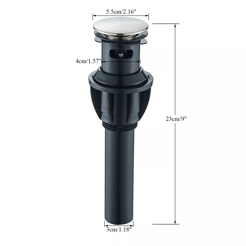 Robinet de lavabo de salle de bain 8 pouces à 2 poignées et 3 trous avec robinet de meuble-lavabo et robinet de lavabo