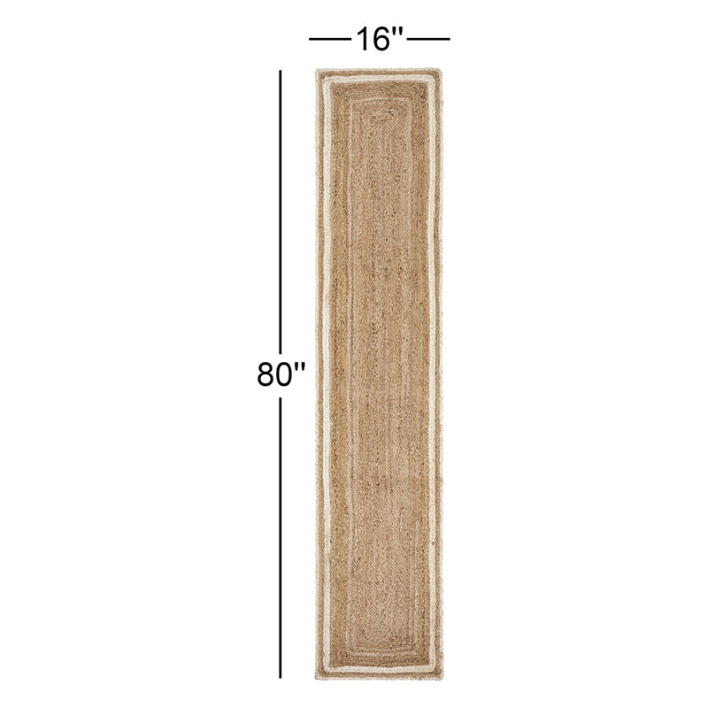 Navelina Bordered Jute Table Runner