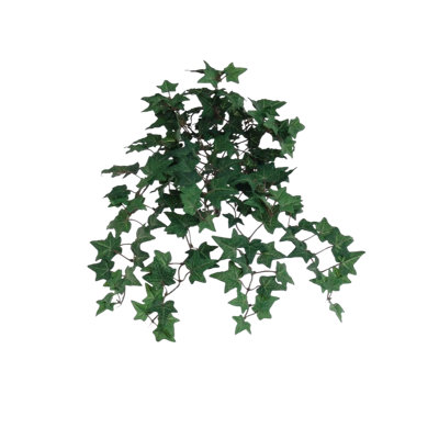 13 inch Green Mini English Ivy Bush W/ 176 Silk Leaves - 2 Pack, Faux Plant for Floor and Tabletop Decor