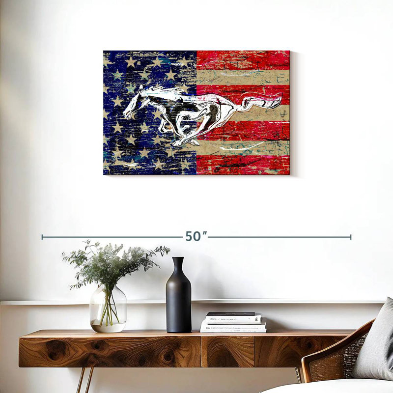 Drapeau Bores Old Ford, H 20 po x l 30 po