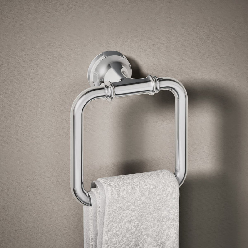 Anneau à serviettes Bellera, Chrome poli