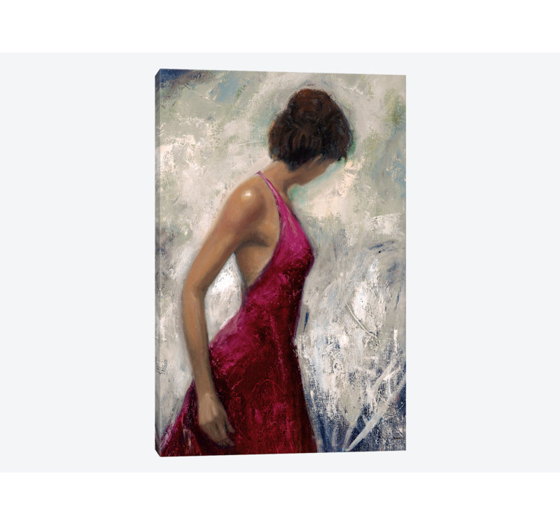 « figures », impression sur toile, H 40 po x l 26 po x P 1,5 po, Pas de tapis, Toile tendue