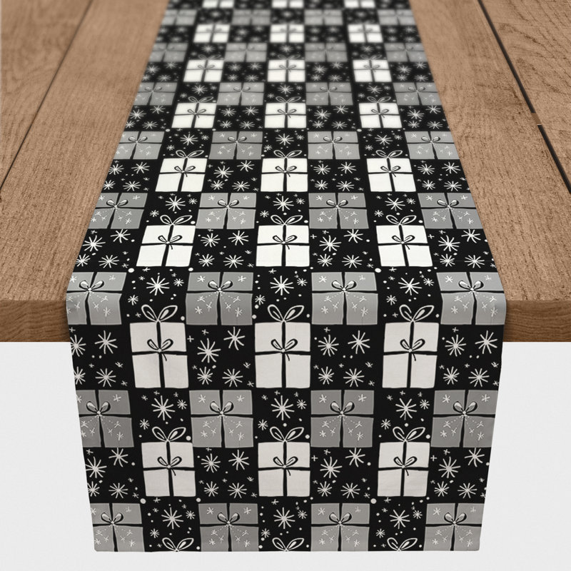 Chemin de table neutre, L 90 po x l 16 po
