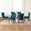 Chaise parsons rembourrée en velours Guitierrez-286095196