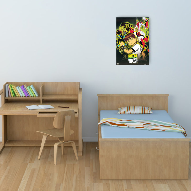 Ben 10 - No Frame Rectangle Print on Wood