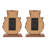 2PK Marquee LED Snowman Head Stocking Holder