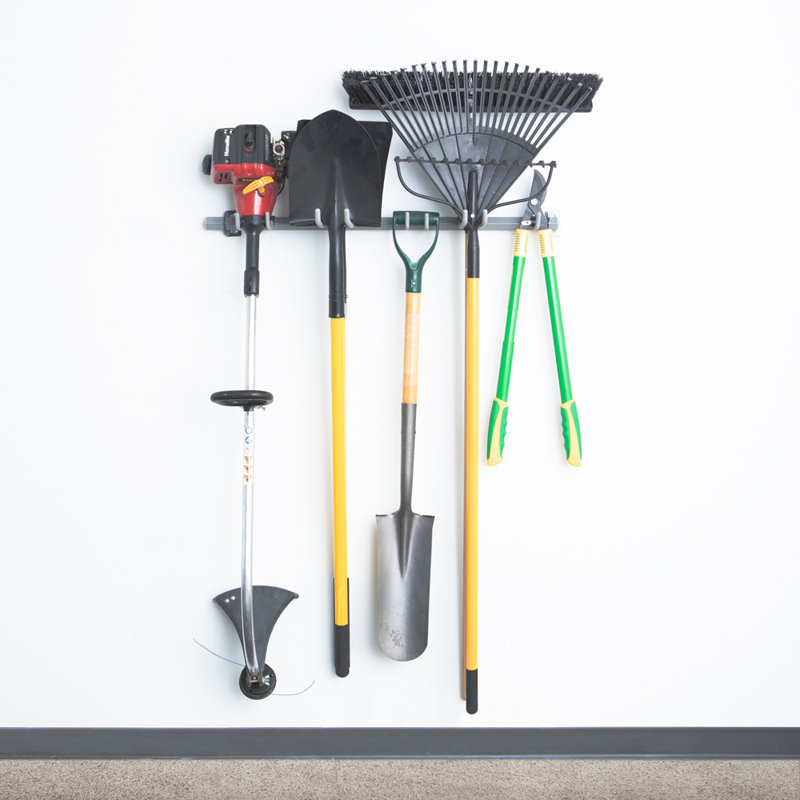 Small Steel Yard Tool Rack with Mounting Hardware