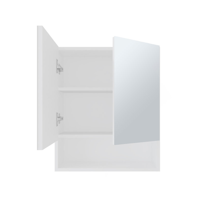 Pharmacie, 2 portes, 3 tablettes, 1 miroir