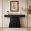 63" Farmhouse Console Table with Trapezoidal Base, Narrow Entryway Table & Long Sofa Table for Hallway, Living Room