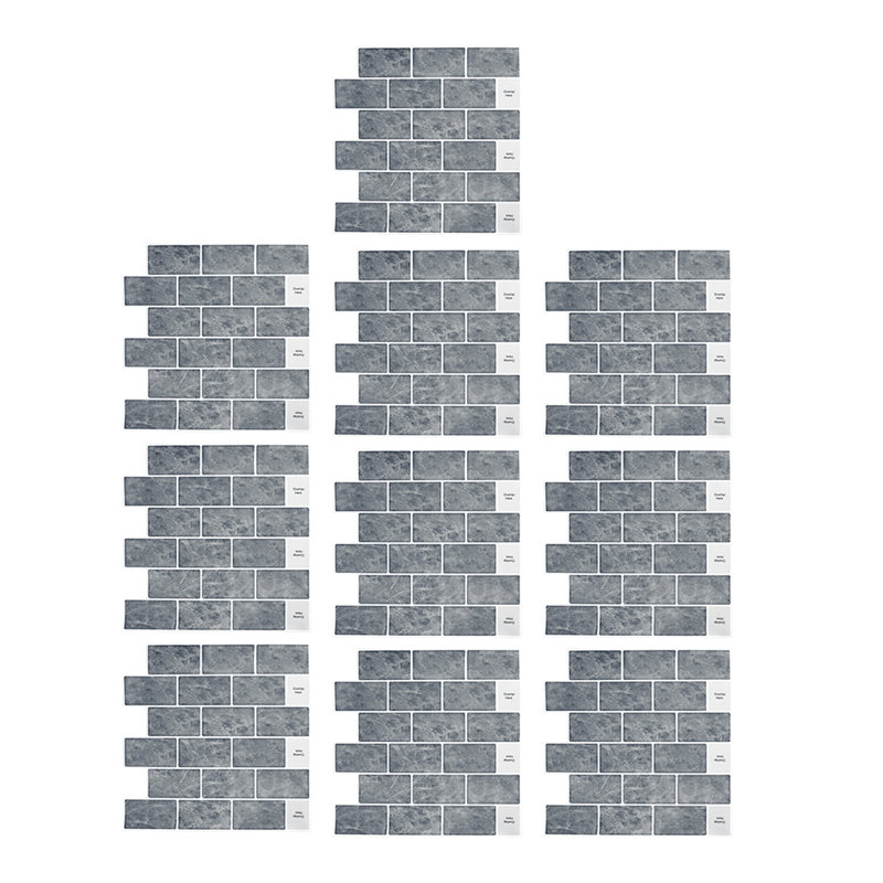30cm x 30cm Wallpaper Tile, Dark Grey