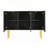 Storage Console Table with Adjustable Shelves-432539781